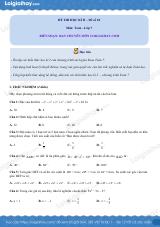 Đề thi học kì 2 Toán 7 - Đề số 10